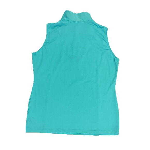 Sport Haley Women's Sleeveless Green Polo in Size Medium - Picture 2 of 6